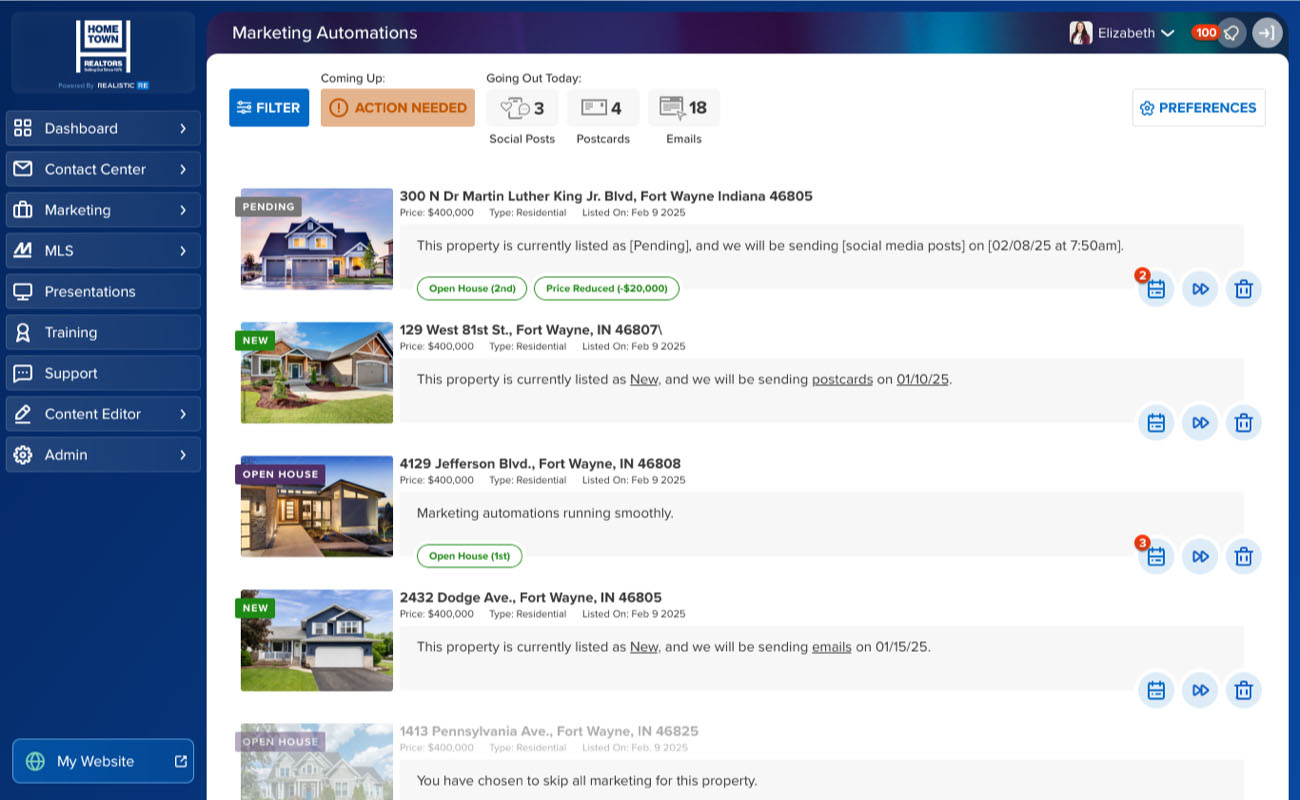 The Realistic RE Marketing Automations Window